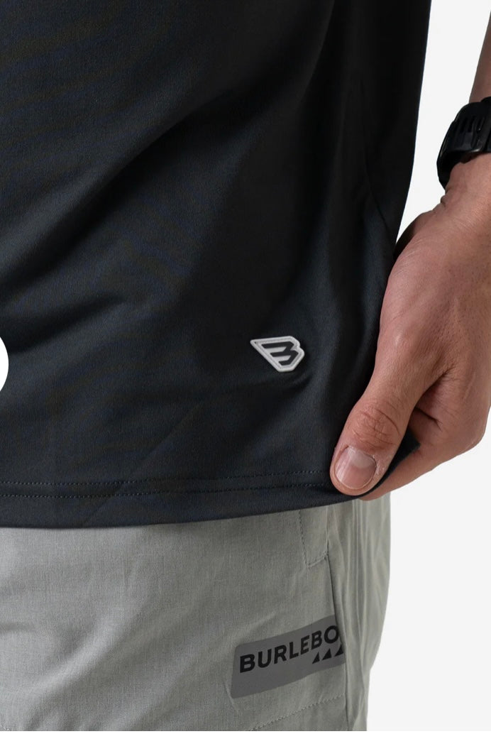 Burlebo Go-To Tee Gun Metal Gray | Ultra Soft Everyday Performance T-Shirt