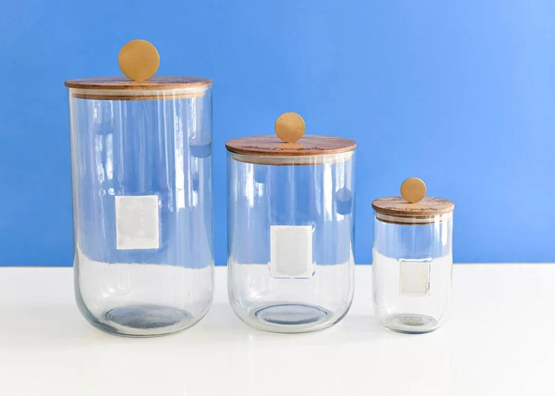Happy Everything! Medium Wooden Lid Glass Jar