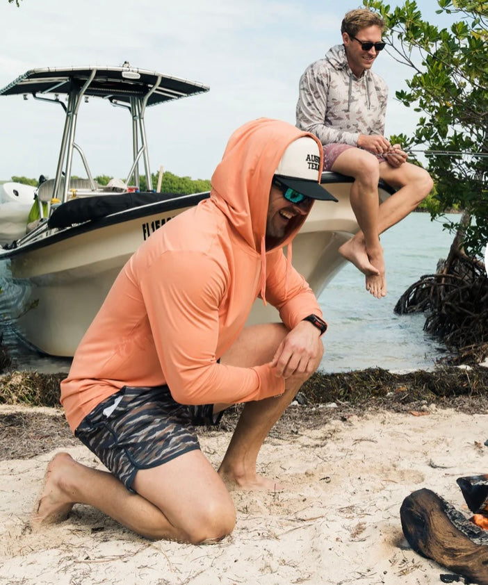 Burlebo Performance Hoodie Sunfish | Lightweight Athletic Hoodie for Men