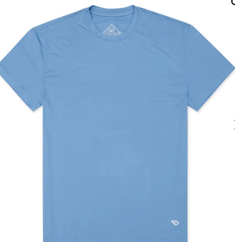 Burlebo Go-To Tee  Steel Blue | Ultra Soft Everyday Performance T-Shirt