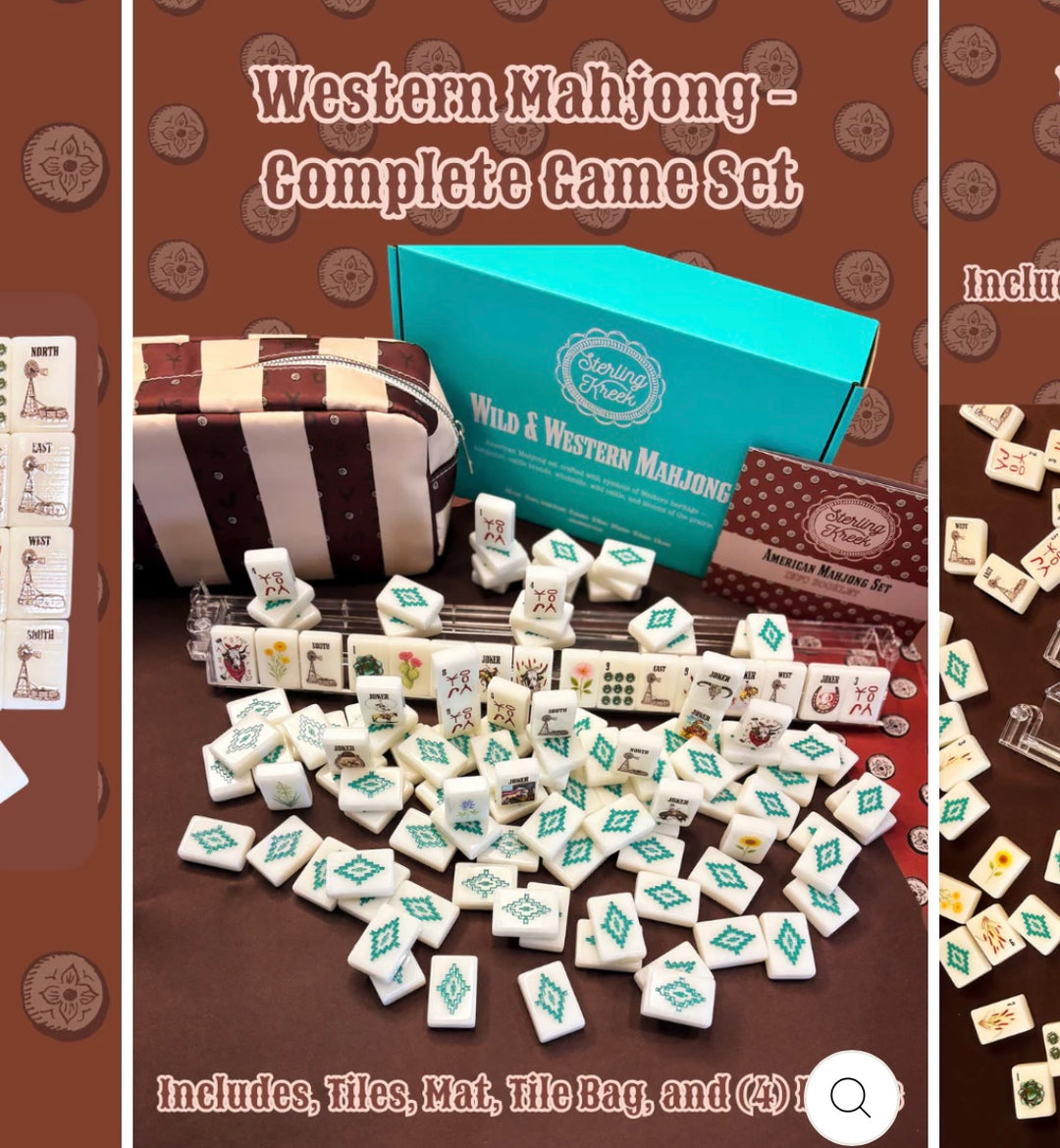 Western Mahjong Set | Boutique Game Night Gift