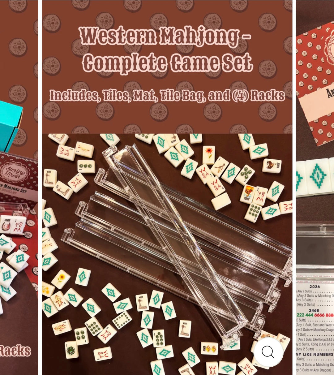 Western Mahjong Set | Boutique Game Night Gift