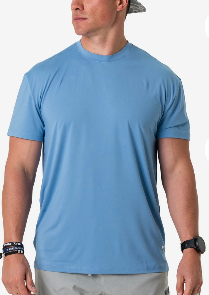 Burlebo Go-To Tee  Steel Blue | Ultra Soft Everyday Performance T-Shirt
