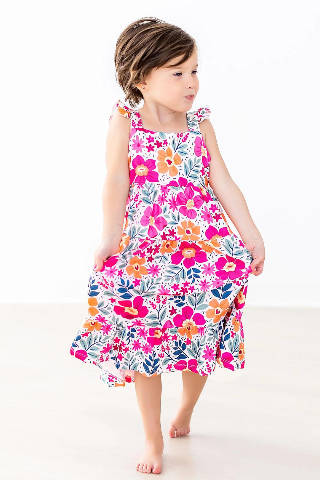 garden party ruffle maxi dress