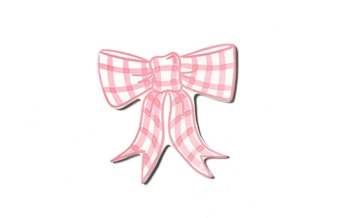 Happy Everything Pink Gingham Bow Mini Attachment