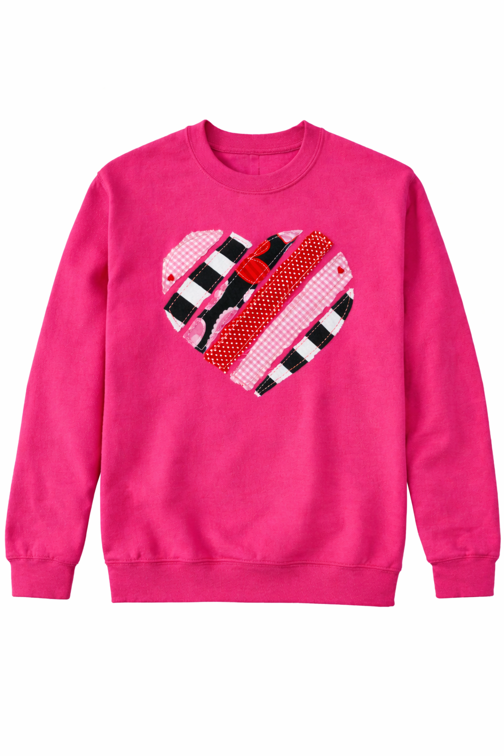Applique Heart Sweatshirt
