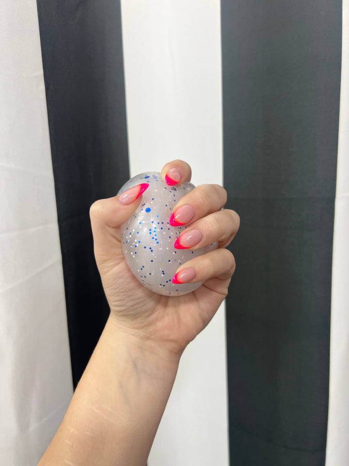 NeeDoh-Style Snowball Crunch Squishy Toy