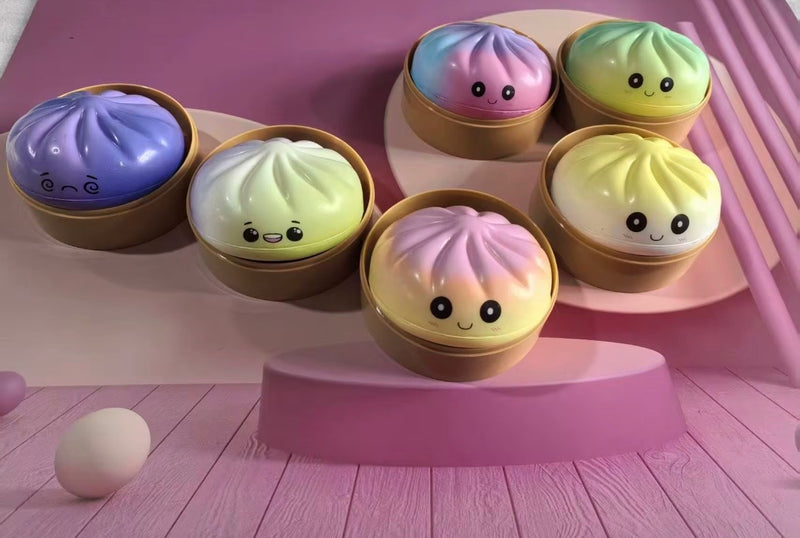 Viral Foam Squishy Dumplings | Surprise Gold Glitter Dumpling Toy