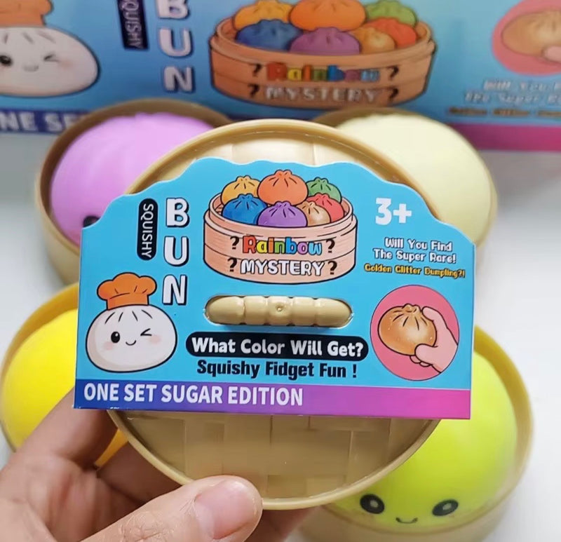 Viral Foam Squishy Dumplings | Surprise Gold Glitter Dumpling Toy