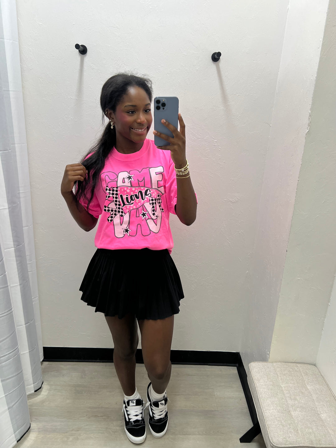 Flag Game Day Pink Out Comfort Colors Tee