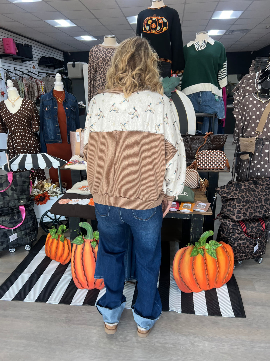 Duck Camo Exposed Seam Sweatshirt