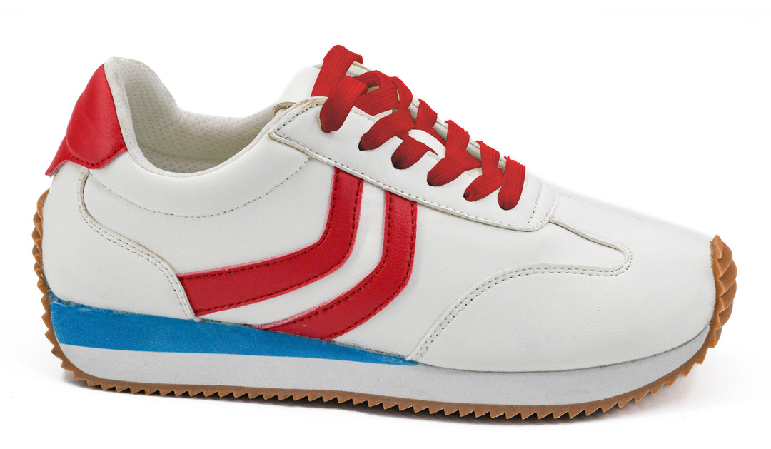 kickoff red white blue sneakers