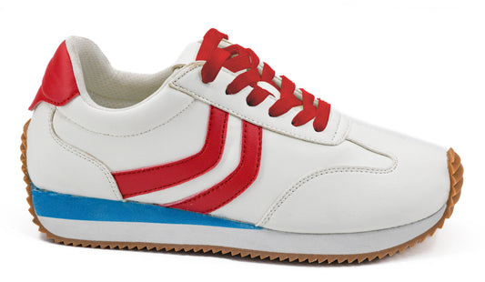 kickoff red white blue sneakers
