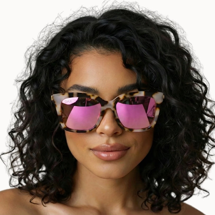 Lyla hot pink sunglasses trendy women’s fashion eyewear