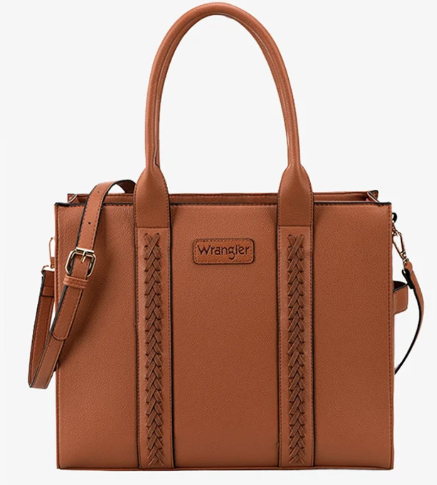 Wrangler Carry-All Tote/Crossbody - Brown