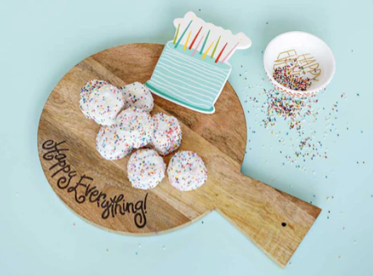 Happy Everything Mini Wood Serving Board