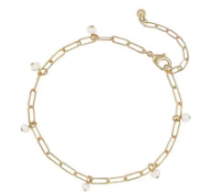 Pearl Charm Chain Clara Anklet