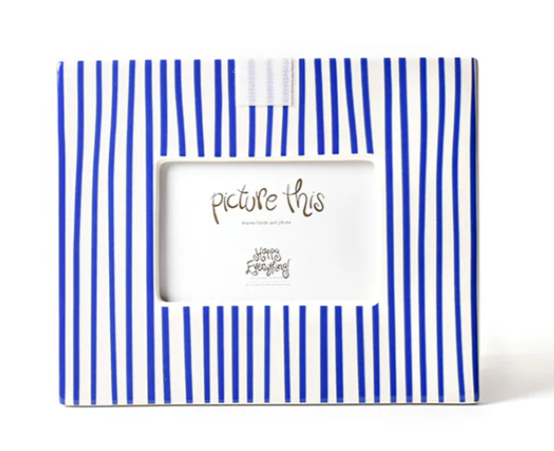 Indigo Skinny Stripe Mini Rectangle Frame