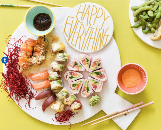 Happy Everything Big Marble 16 Serving Board