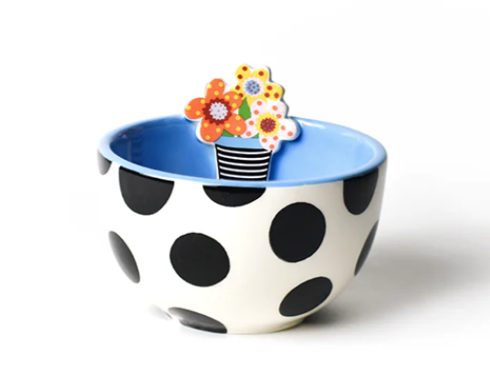 Flowers Embellishment Plate & Bowl Set