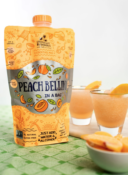 Non-GMO Peach Bellini in a Bag