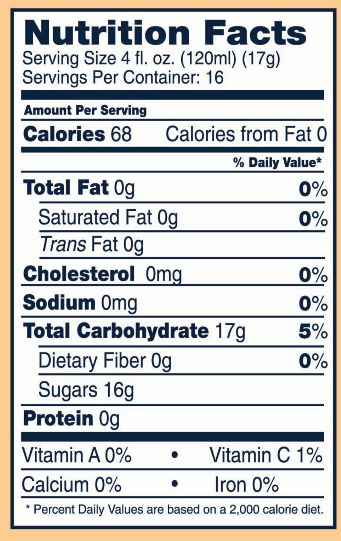 Non-GMO Peach Bellini in a Bag
