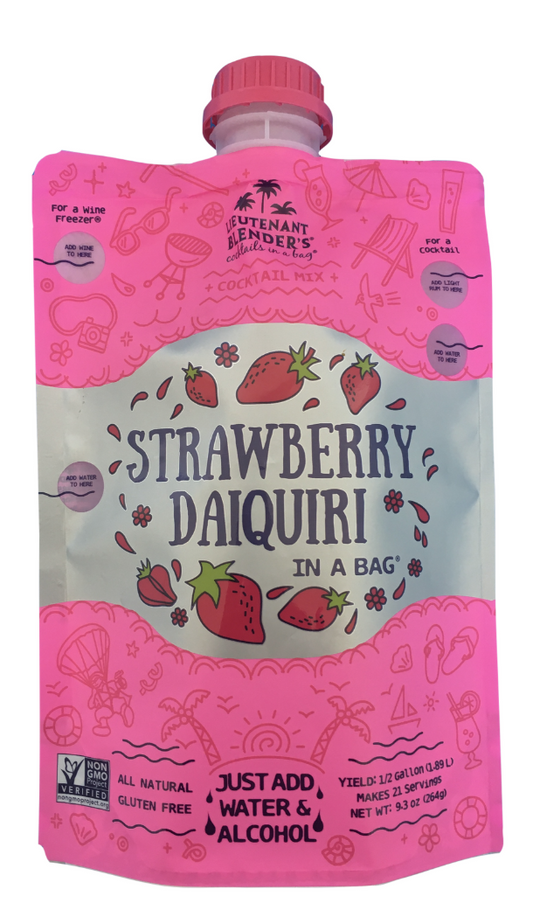 Non-GMO Strawberry Daiquiri in a Bag