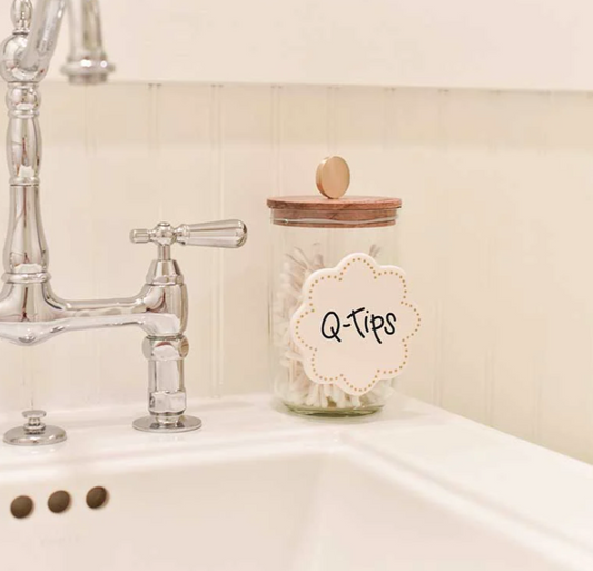 Small Mini Wooden Lid Glass Jar