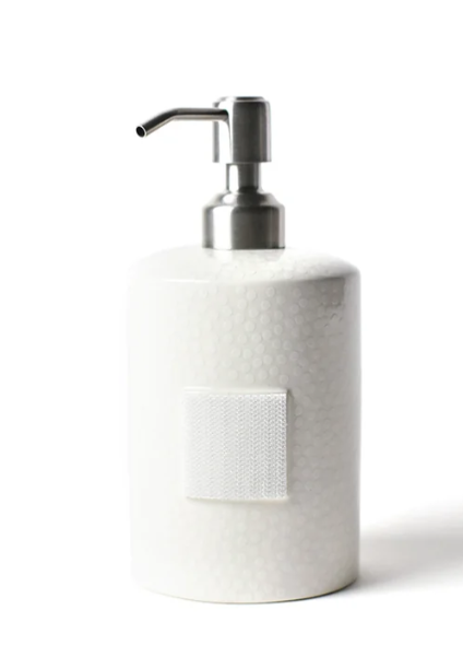White Small Dot Mini Cylinder Soap Pump
