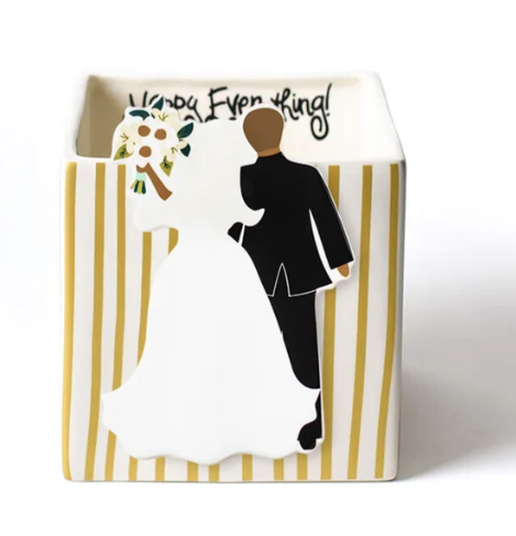 Gold Stripe Mini Nesting Cube Medium