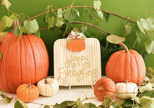 Happy Everything! Harvest Pumpkin Mini Attachment – Interchangeable Seasonal Décor