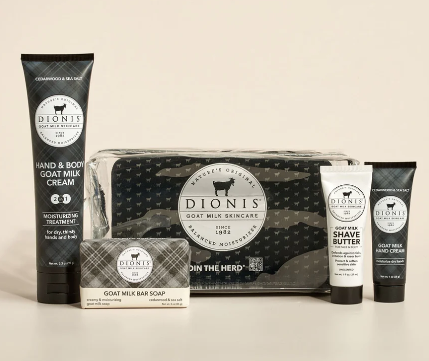Dionis Cedarwood &amp; Sea Salt Goat Milk 5-Piece Travel Set