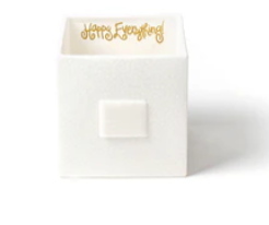 White Small Dot Mini Nesting Cube Medium