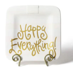 White Stripe Happy Everything 9.25 Mini Platter