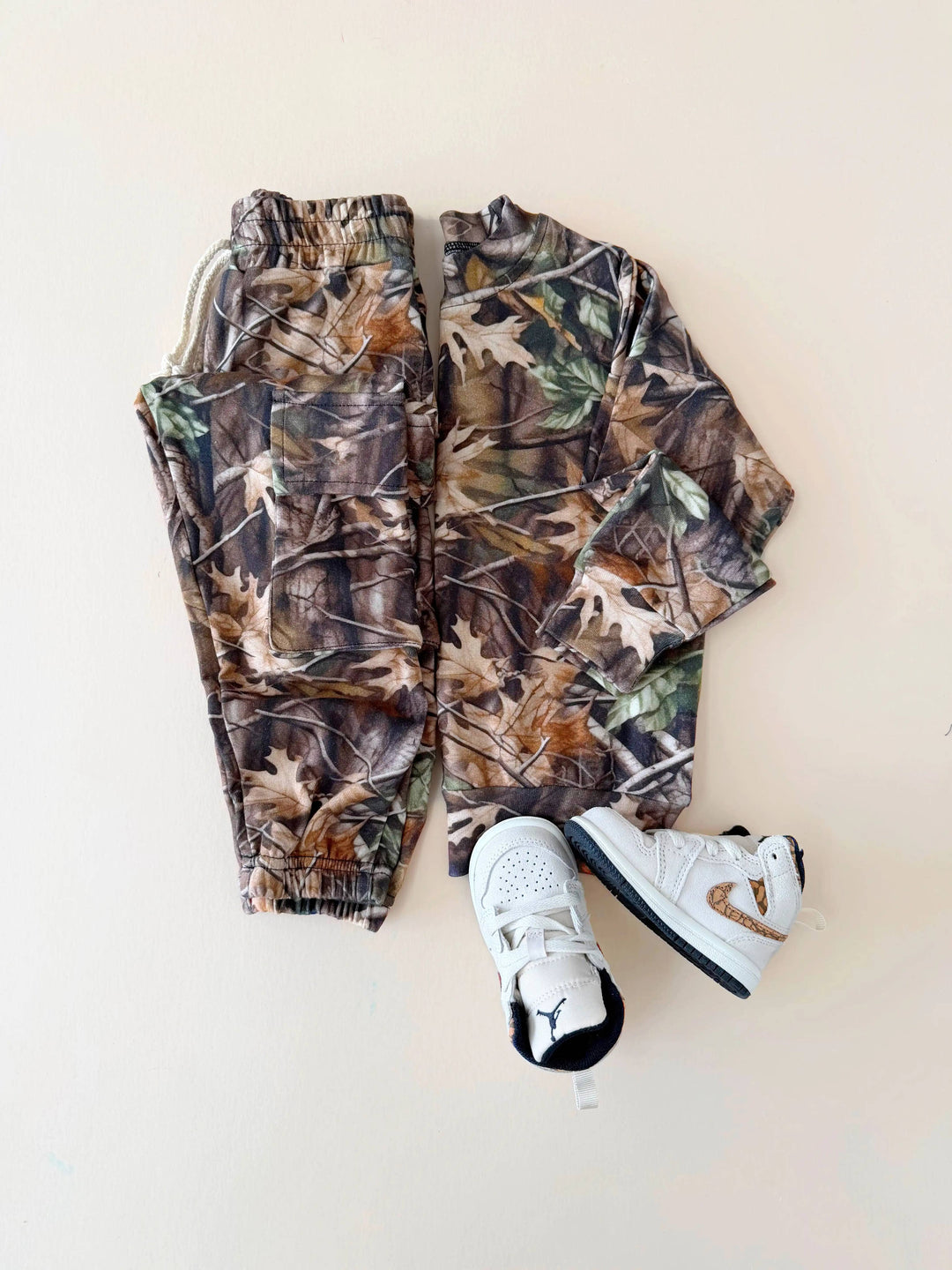 Brown Camo Cargo Jogger Set | Boys Two Piece Outfit