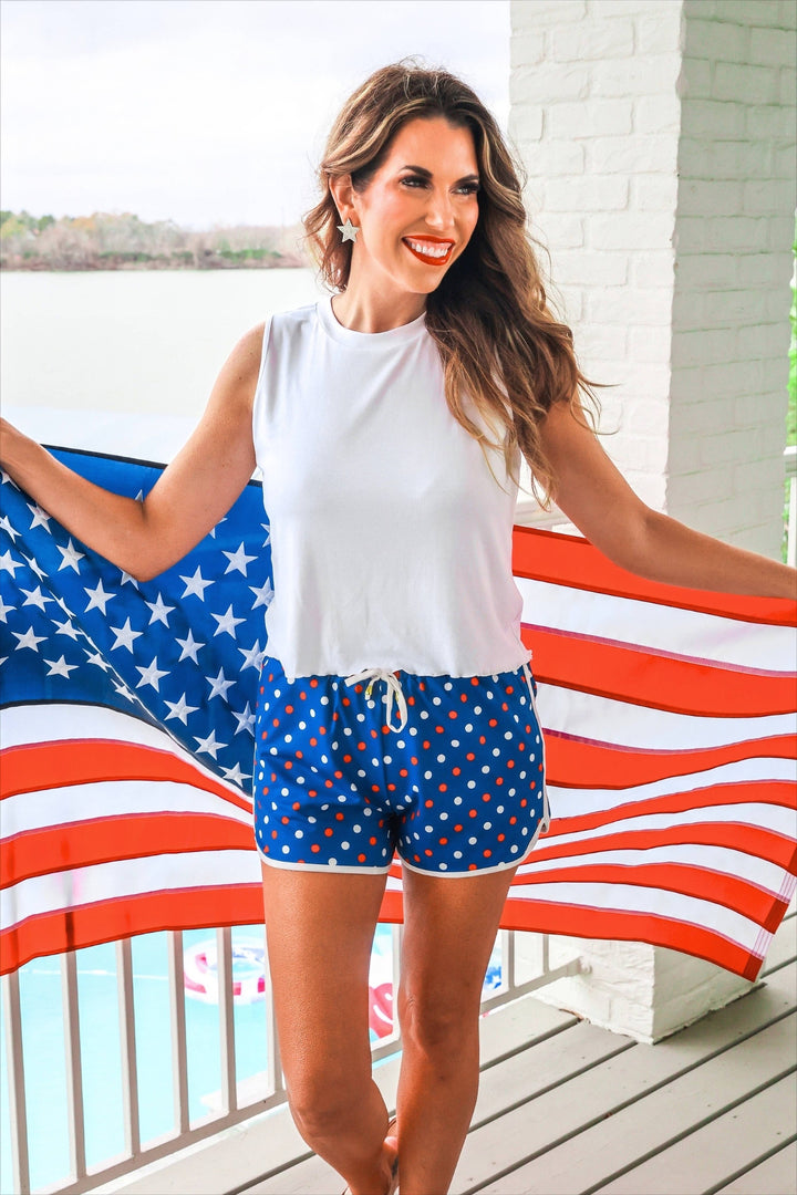 Americana Polka Dot Everyday Shorts