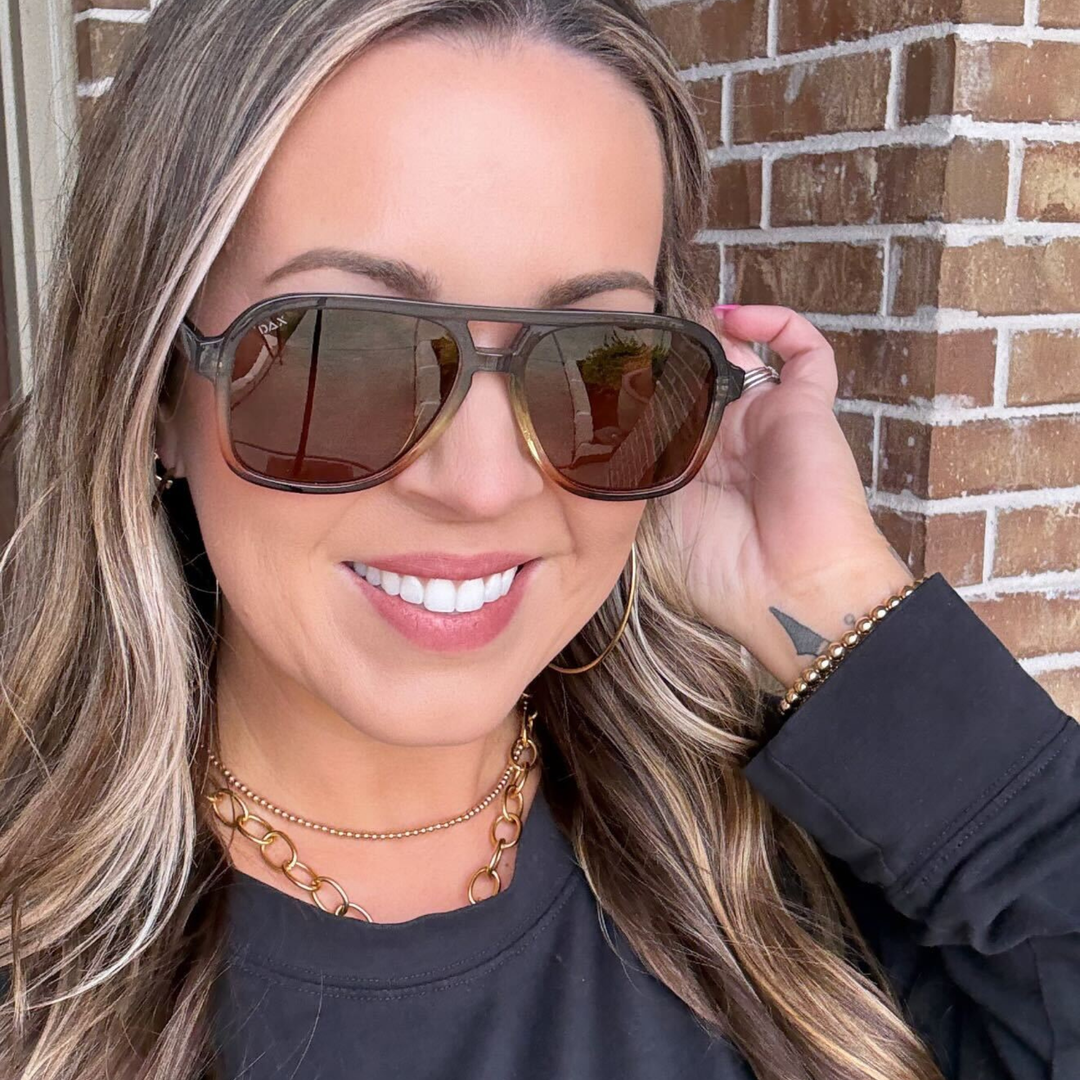 Cruz - Unisex Aviator Sunglasses – Polarized Hair-Friendly