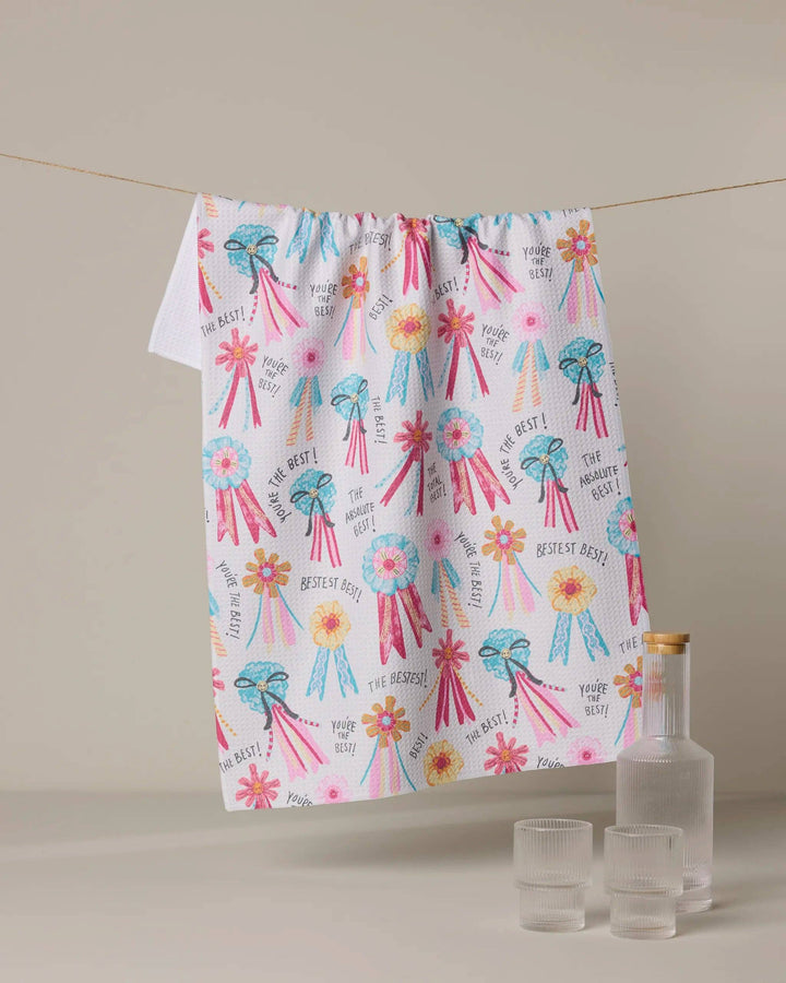 Rosettes for You Tea Towel