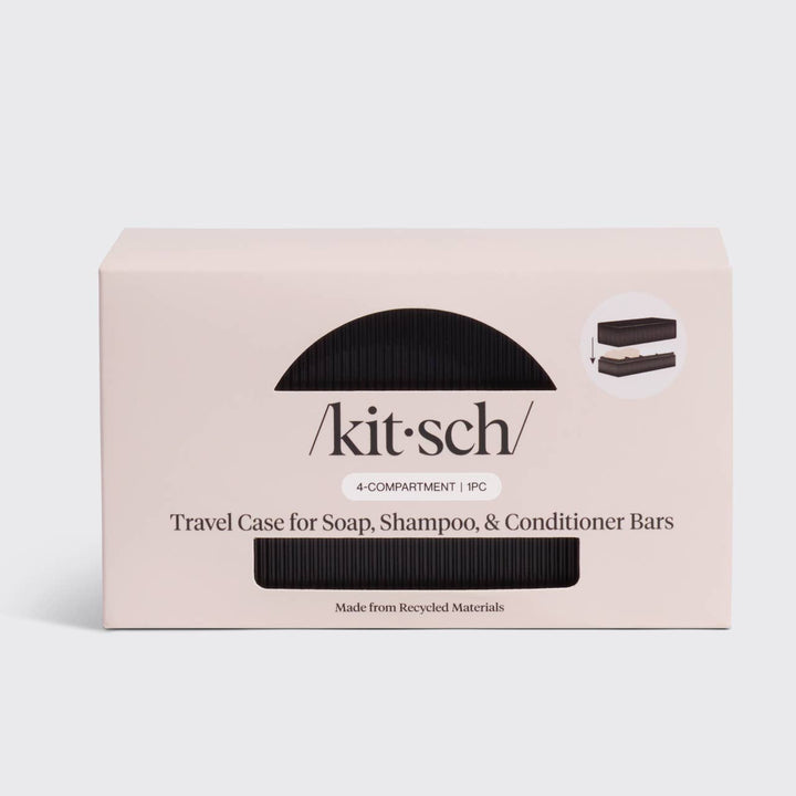 Kitsch 4-Compartment Travel Case - Black