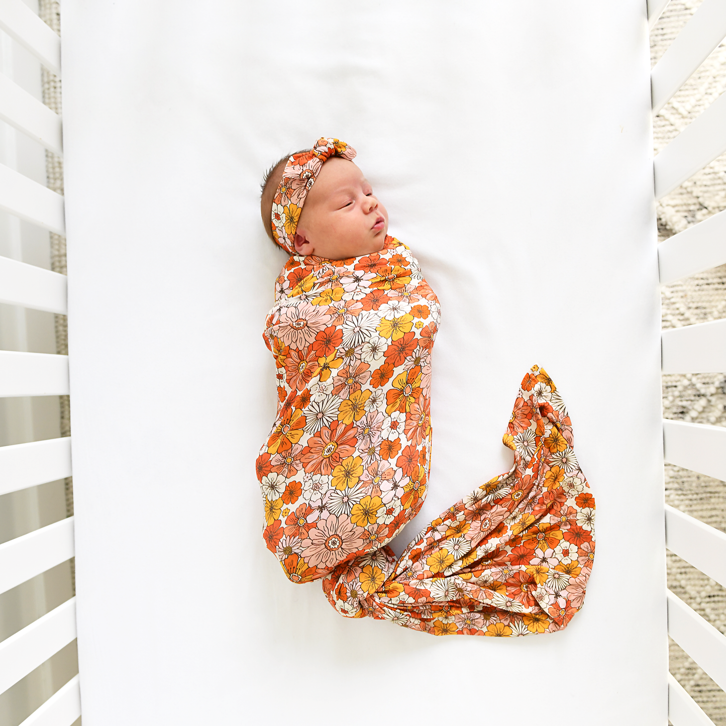 Louisa Swaddle Bamboo Newborn Baby Blanket