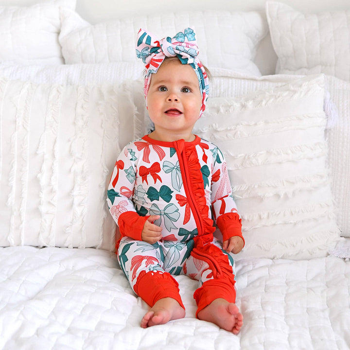 Belle Bow HEADWRAP Christmas Baby Toddler Hair Accessory