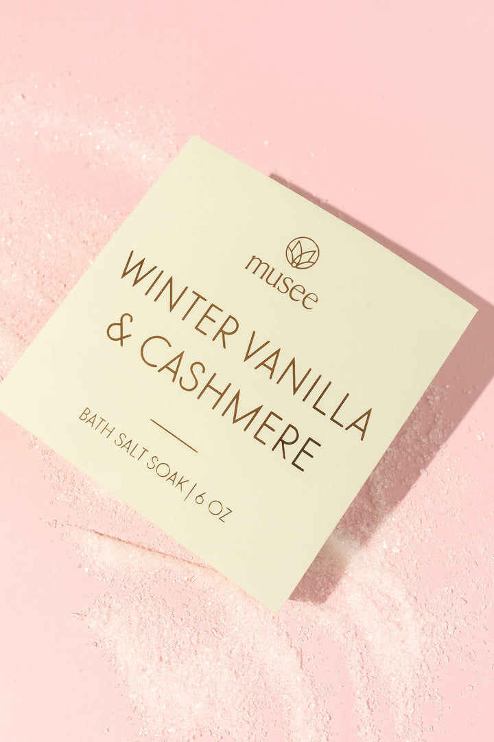Winter Vanilla &amp; Cashmere Mini Bath Salt Soak
