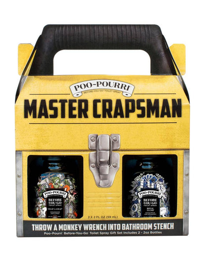 Poo~Pourri Master Crapsman Gift Set 2 pack 2 oz