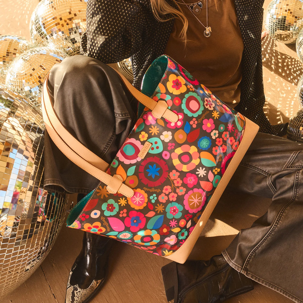 Consuela Big Breezy tote Amelie floral print styled lifestyle image