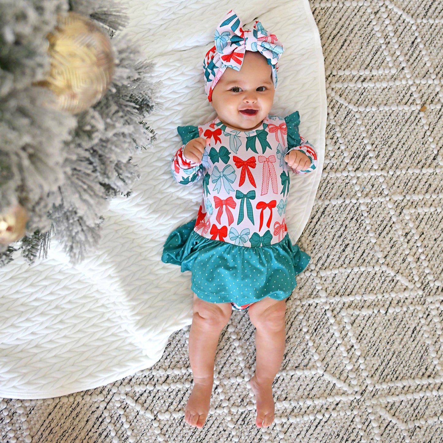 Belle Bow HEADWRAP Christmas Baby Toddler Hair Accessory