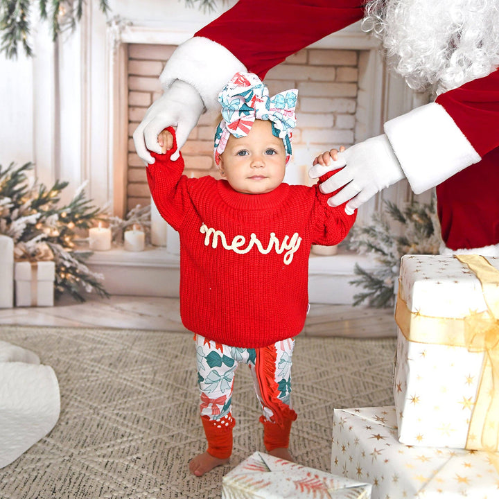 Belle Bow HEADWRAP Christmas Baby Toddler Hair Accessory