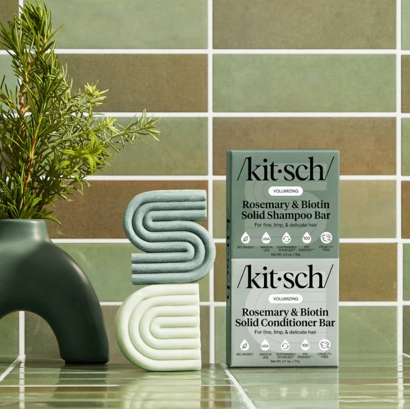 Rosemary &amp; Biotin Volumizing Shampoo &amp; Conditioner Bar Combo