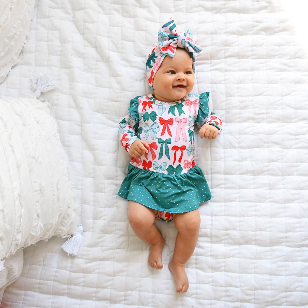 Belle Bow HEADWRAP Christmas Baby Toddler Hair Accessory