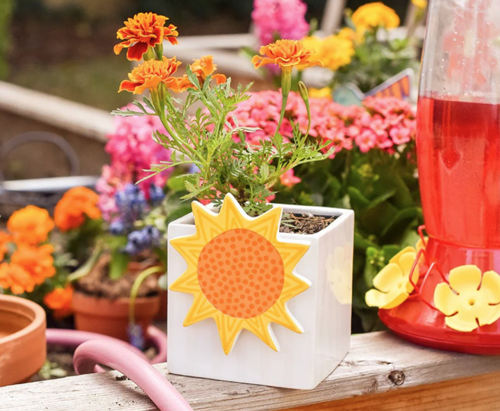 Shop the Happy Everything!® Mini Sun Attachment. Interchangeable ceramic summer décor perfect for seasonal and everyday styling.
