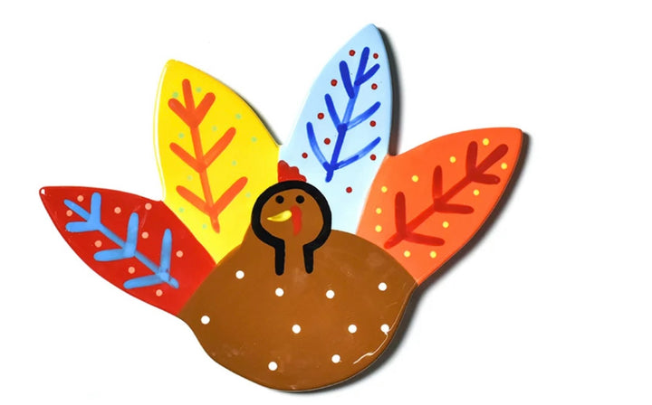 Happy Everything! Turkey Big Attachment with colorful feathers and brown turkey body
